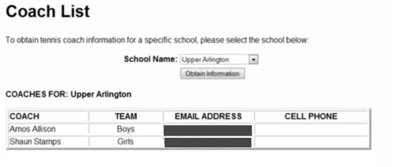 Coach List